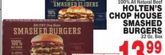 Bravo Supermarkets HOLTEN'S CHOP HOUSE SMASHED BURGERS offer