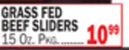 Bravo Supermarkets GRASS FED BEEF SLIDERS offer