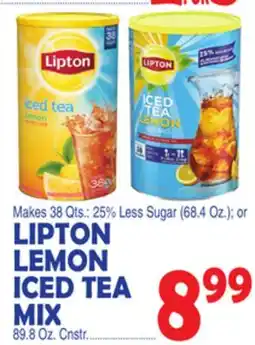 Bravo Supermarkets LIPTON LEMON ICED TEA MIX offer