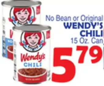 Bravo Supermarkets WENDY'S CHILI offer