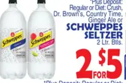 Bravo Supermarkets SCHWEPPES SELTZER offer