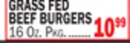 Bravo Supermarkets GRASS FED BEEF BURGERS offer
