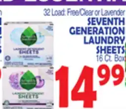 Bravo Supermarkets SEVENTH GENERATION LAUNDRY SHEETS offer