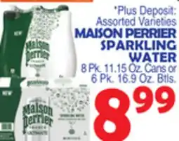 Bravo Supermarkets MAISON PERRIER SPARKLING WATER offer