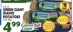 Bravo Supermarkets GREEN GIANT IDAHO POTATOES offer