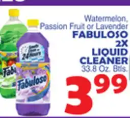 Bravo Supermarkets FABULOSO 2X LIQUID CLEANER offer