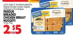Bravo Supermarkets PERDUE BREADED CHICKEN BREAST NUGGETS offer