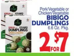 Bravo Supermarkets BIBIGO DUMPLINGS offer