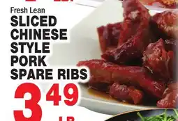 Bravo Supermarkets SLICED CHINESE STYLE PORK SPARE RIBS offer