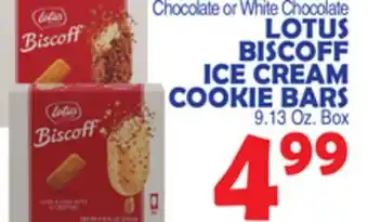 Bravo Supermarkets LOTUS BISCOFF ICE CREAM COOKIE BARS offer