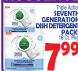 Bravo Supermarkets SEVENTH GENERATION DISH DETERGENT PACKS offer