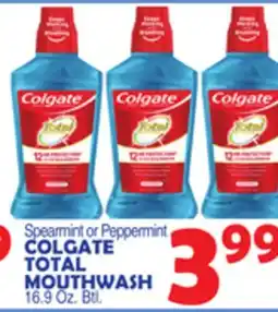 Bravo Supermarkets COLGATE TOTAL MOUTHWASH offer