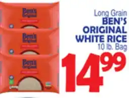 Bravo Supermarkets BEN'S ORIGINAL WHITE RICE offer