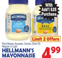 Bravo Supermarkets HELLMANN'S MAYONNAISE offer