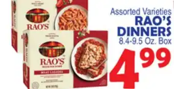 Bravo Supermarkets RAO'S DINNERS offer