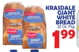 Bravo Supermarkets KRASDALE GIANT WHITE BREAD offer