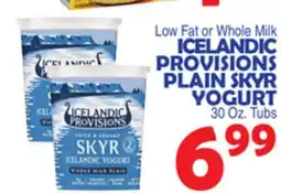 Bravo Supermarkets ICELANDIC PROVISIONS PLAIN SKYR YOGURT offer