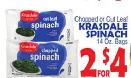Bravo Supermarkets KRASDALE SPINACH offer