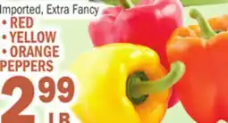 Bravo Supermarkets •RED •YELLOW •ORANGE PEPPERS offer