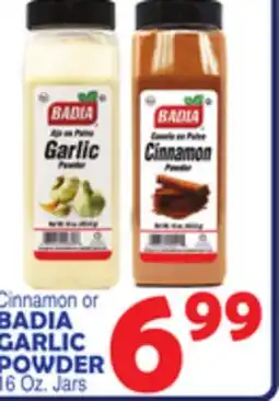 Bravo Supermarkets BADIA GARLIC POWDER offer