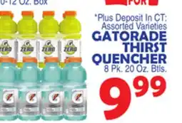 Bravo Supermarkets GATORADE THIRST QUENCHER offer