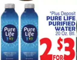 Bravo Supermarkets PURE LIFE PURIFIED WATER offer