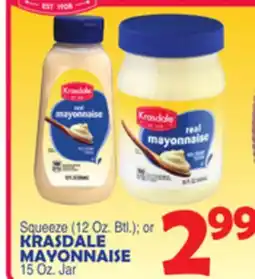Bravo Supermarkets KRASDALE MAYONNAISE offer