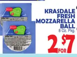 Bravo Supermarkets KRASDALE FRESH MOZZARELLA BALL offer