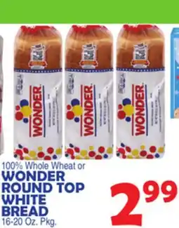 Bravo Supermarkets WONDER ROUND TOP WHITE BREAD offer