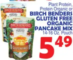 Bravo Supermarkets BIRCH BENDERS GLUTEN FREE ORGANIC PANCAKE MIX offer