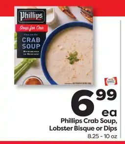 Weis Markets Phillips Crab Soup, Lobster Bisque or Dips offer