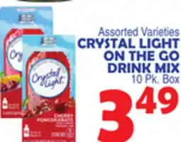 Bravo Supermarkets CRYSTAL LIGHT ON THE GO DRINK MIX offer