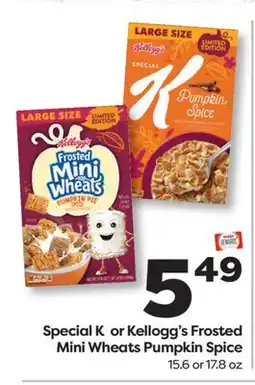 Weis Markets Special K Kellogg's Frosted Mini Wheats Pumpkin Spice offer