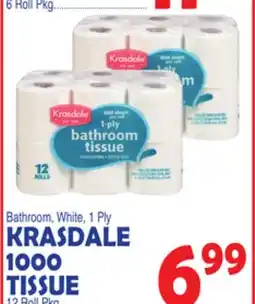 Bravo Supermarkets KRASDALE 1000 TISSUE offer