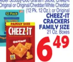 Bravo Supermarkets CHEEZ-IT CRACKERS FAMILY SIZE offer