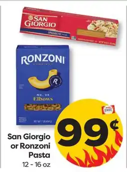 Weis Markets San Giorgio or Ronzoni Pasta offer