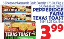 Bravo Supermarkets PEPPERIDGE FARM TEXAS TOAST offer