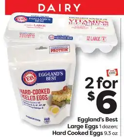 Weis Markets Eggland's Best Large Eggs 1 dozen Hard Cooked Eggs 9.3 oz offer