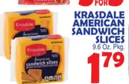 Bravo Supermarkets KRASDALE AMERICAN SANDWICH SLICES offer