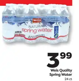 Weis Markets Weis Quality Spring Water offer