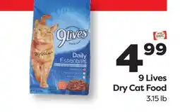 Weis Markets 9 Lives Dry Cat Food offer