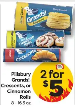 Weis Markets Pillsbury Grands!, Crescents, or Cinnamon Rolls offer