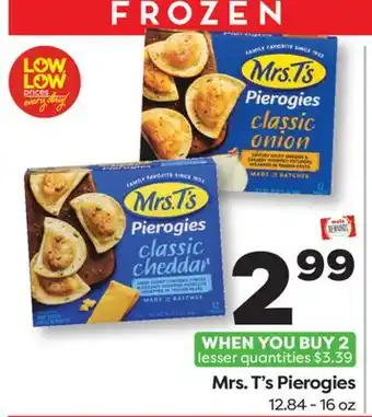 Weis Markets Mrs. T's Pierogies offer