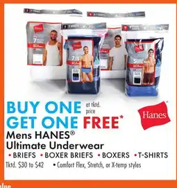 Boscov's Mens HANES Ultimate Underwear offer
