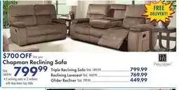 Boscov's Chapman Reclining Sofa offer