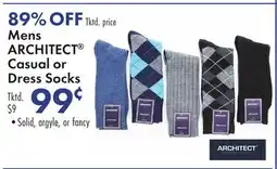Boscov's Mens ARCHITECT Casual or Dress Socks offer