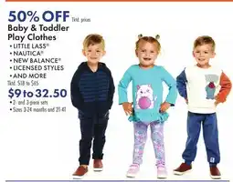 Boscov's Baby & Toddler Play Clothes offer