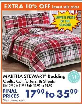 Boscov's MARTHA STEWART Bedding offer