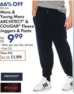 Boscov's Mens & Young Mens ARCHITECT & COUGAR Fleece Joggers & Pants offer