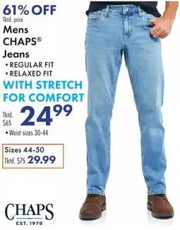 Boscov's Mens CHAPS Jeans offer